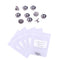 Angzhili 50Pcs/5Bag Dental Lingual Buttons, Round Base Monoblock Orthodontic Materials