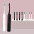 Two Pack Electric Toothbrushes, Rechargeable for Adults and Teens with 8 Brush Heads
