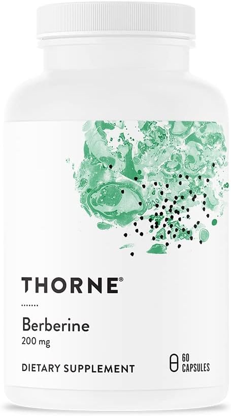 THORNE Berberine 200 mg (Formerly Berbercap) - 60 Capsules for Heart Function, Immune System, and Gut Health Support