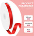 5/8" x 100 Yards Satin Ribbon - Red Silk Ribbon with Spool for Gift Wrapping, Crafts, Wedding Decorations