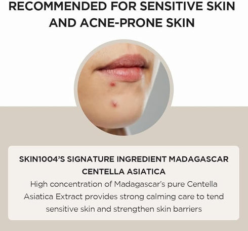 SKIN1004 Madagascar Centella Asiatica Ampoule Facial Serum - 1.85 fl. oz, 55ml, Soothes Acne Prone Sensitive Skin