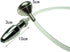 Metal Bullet Anal Plug with Hole for Men and Women Transparent Hose Enema Cleaning Irrigator Metal Funnel Injector Sex