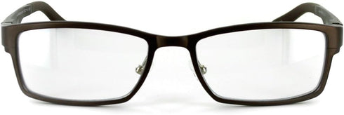 Alumni RX02 Reading Glasses for Men, Optical-Quality Aluminum Frames (Brown +1.50)