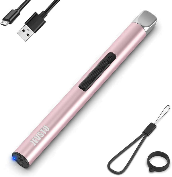Electric Candle Lighter - Rechargeable USB Arc Windproof Flameless Plasma Lighter with Long Stick, Perfect for BBQ