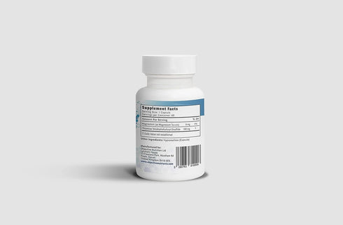 Thiamax Vitamin B1 Capsules - 100mg, No Fillers or Flow Agents, 60 Count