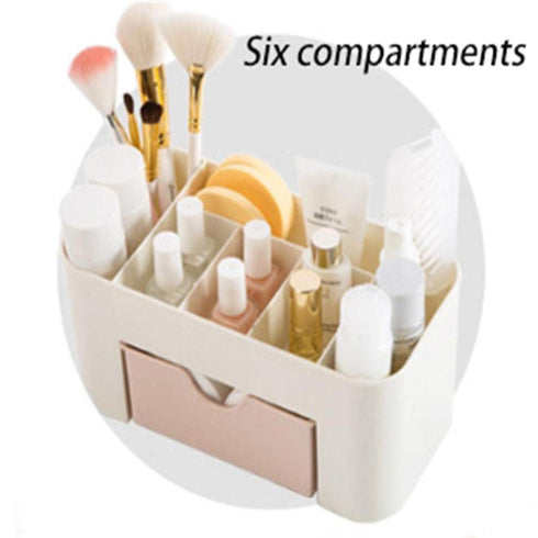 Makeup Organizer, Cosmetic Organizer/Box for Bathroom, Space-Saving Storage Box for Makeup Brush Organizer