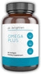 Dr. Brighten Omega Plus — 1600 mg Non-GMO Fish Oil Supplement for Heart, Brain, Immune System, 60 Softgels