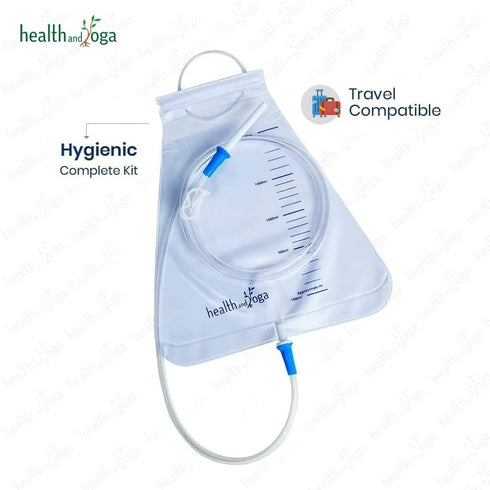MovNFlo Super Economical Enema Bag Kit - 2 Quart, BPA and Latex Free, Travel Compatible for Fleet Enema