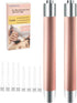 Ear Wax Removal Tool, LED Lights Ear Cleaning Kit, Updated Version, Non-Slip, BPA Free (Two Golden)