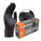 Black Nitrile Gloves, Industrial Strength 5 mil Thickness, Disposable Latex Free Gloves, Ideal for BBQ, Barber,