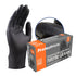 Black Nitrile Gloves, Industrial Strength 5 mil Thickness, Disposable Latex Free Gloves, Ideal for BBQ, Barber,