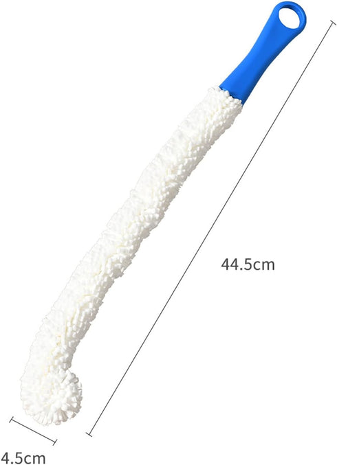 Maxmoral 2PCS 44.5cm Wine Glass Cleaning Foam Brush Flexible Long Bottle Cleaner Suitable for Cleaning Cup and Coffee