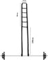 Pull Up Bed Ladder Assist,Assist Device with Handle Grips,Adjustable Length Bed Lift, Sit Up Helper Bed Assistance