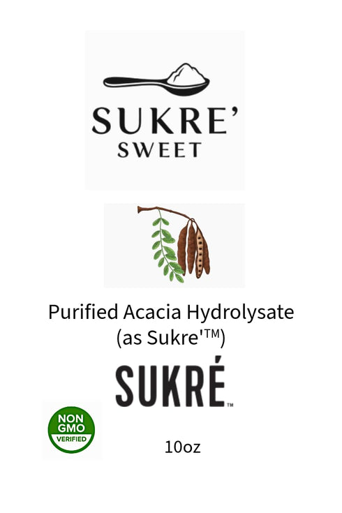 Sukre' Sweet Prebiotic Sweetener Powder - Acacia Hydrolysate