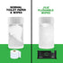 JYJZ 6 Pack (288 Flushable Wet Wipes, Wipes), New & Improved Spearmint Cooler, Disposable, Biodegradable, XL, Aloe