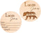 Personalized Newborn Name Announcement Sign for Hospital - Single/Double Sided - Wood