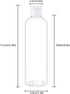 TRENDBOX 8oz/250ml Clear Bottles with Flip Cap Lid, BPA-Free Travel Containers for Shampoos and Lotions