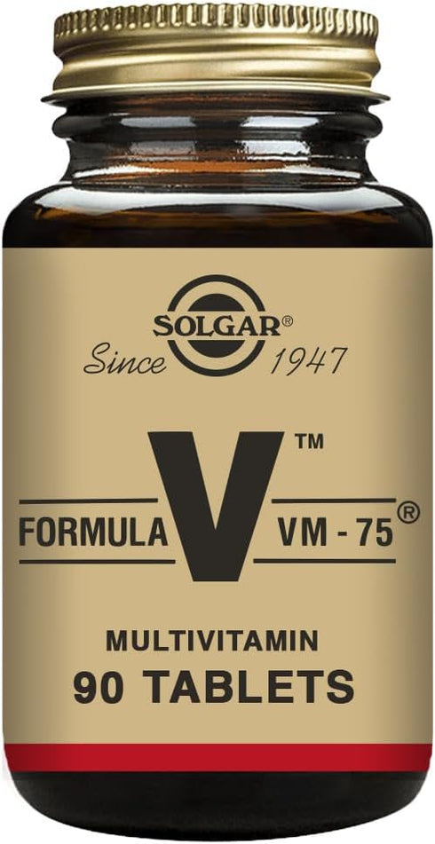 Solgar Formula VM-75, 90 Tablets - Multivitamin with Chelated Minerals, Vegan, Gluten Free, Kosher