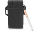 Skywin Waterproof Cigarette Case with Lighter - Airtight Cigarette Dry Box with Rechargeable Lighter - Dry Cigarette Case Protects Cigarettes from Water, Great for Outdoor Adventures (Black)