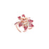 Ruihfas 4Pcs Fashion Crystal Leaf Mini Bangs Clips - Small Rhinestone Hair Claws for Women Girls