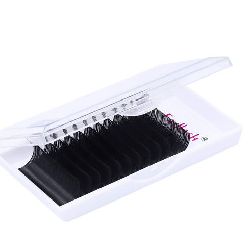 Lash Extension Supplies, D Curl 15-20mm Mixed Tray Silk Classic Individual Eyelash Extensions (0.20-D)