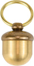 Katigate Pills Bottle Keychain, Copper Acorn Shaped Medication Small Empty Bottles Key Pendant