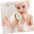 VANZACK Set Wool Baby Brush for Newborns Wooden Scalp Grooming Comb Soft Bristle Hair Brush for Infant Care