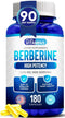 We Like Vitamins Berberine 1200mg Pure Max Strength, 180 Gluten-Free Vegetarian Capsules
