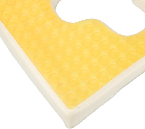 Luqeeg T Shaped Bedsore Pad for Elderly, Triangular Slope Design, Gel Memory Foam Cushion with Mesh Cloth, Non Slip
