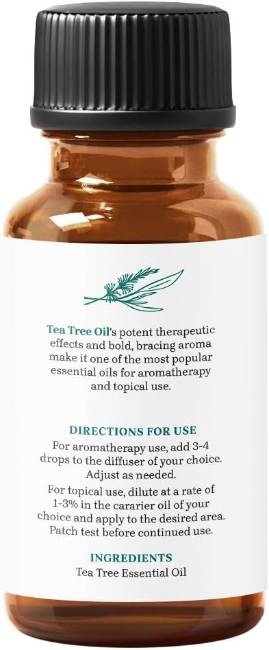 Tea Tree Essential Oil 1 oz by Essential Delights - 100% Pure & Certified Distilled Oil