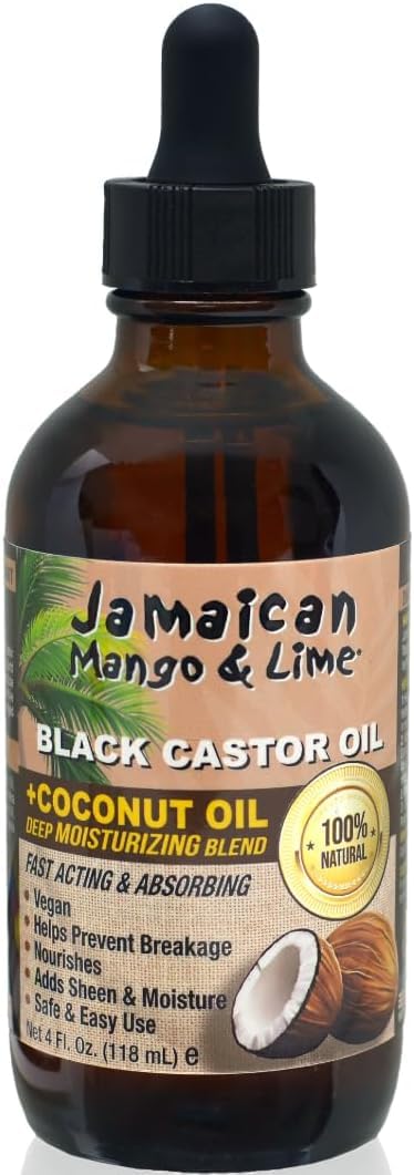 Jamaican Mango & Lime Black Castor Oil - 2 Fl Oz Bottle