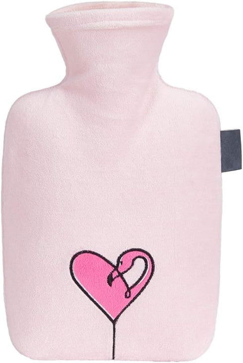 SKUZA Hot Water Bottle,Small Hot Water Bottle 1.5 Liter Hot Water Bag with
