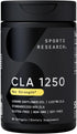 Sports Research CLA 1250mg - 90 Softgels, Active Conjugated Linoleic Acid for Men and Women, Non-GMO, Soy & Gluten Free