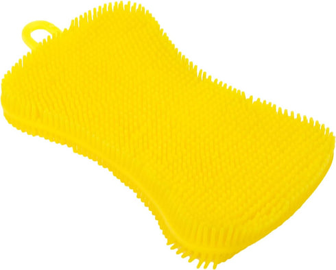 Yellow 5 Pcs Silicone Cleaning Scrubber,Colored Sponges for Dishes for Cleaning Silicone Scrubber Kitchen by Dahszhi