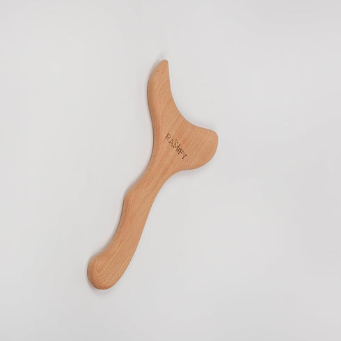 theramify Natural Wood Classic Massage Board, Ergonomic Gua Sha Tool for Body Massage, Deep Tissue Massager for Back