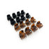 Kitsch Hair Clips for Women, Recycled Plastic Small Claw Clips & Mini Clips, 16 pcs (Tortoise & Black)