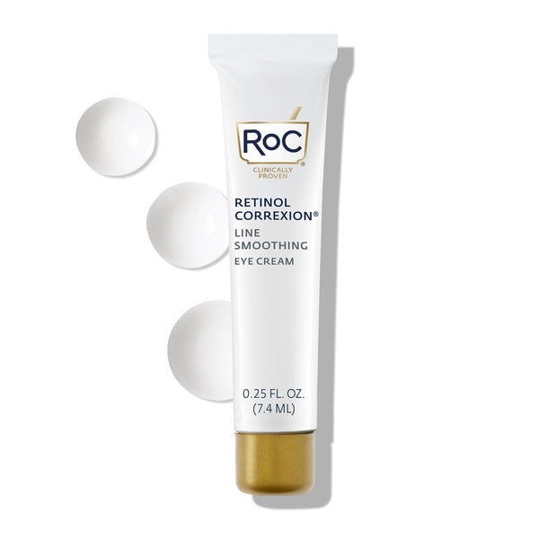 RoC Retinol Correxion Eye Cream Mini, for Dark Circles & Puffiness, Daily Anti Aging Skin Care Treatment