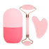 Facial Skincare Ice Roller Mold, Ice Roller for Face and Eye, Beauty Cube for Skin Brightening, Pink Set
