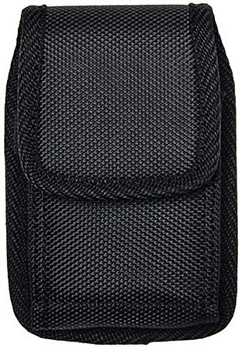 (L-V2BK) Premium Large Nylon Pouch Case with Belt Clip for Freestyle Libre & Freestyle Libre 2