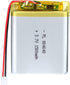 3.7V 1500mAh Lipo Battery Pack with JST Connector, Rechargeable Lithium Polymer Ion 804048