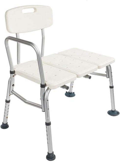 Yuucin Backs,3 Bath Chair,Adjustable Handicap Shower Chair Seat Bench Transfer Bench with Arms and Blow Molding Plates