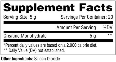 Metabolic Nutrition Creatine Powder, 100 Grams