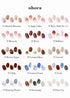 ohora Semi Cured Gel Nail Strips (N Lazy Sunday) - Pink, Patterned, Works with Any UV/LED Lamps