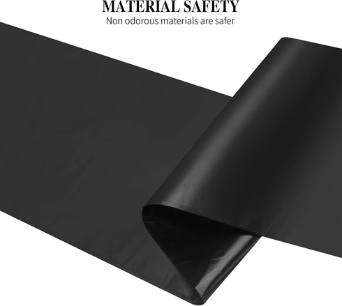 5 Rolls Small Trash Bags, 4 Gallon Disposable Kitchen Garbage Bags, 200 Counts (Black)