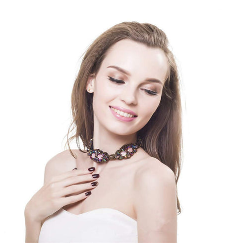 inSowni 7 Pack Handmade Rhinestone Jewled Beaded Headbands - Hair Accessories for Women Girls Brides