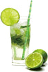 Biodegradable Green Bamboo Printed Paper Drinking Straws - Pack of 100 Disposable Straws