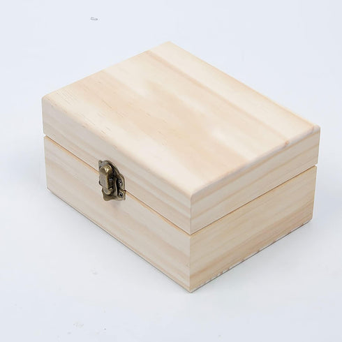 Essential Oil Storage Box, High Capacity Wooden Display Organizer for 15 ml Bottles, Nail Polish Collection