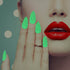 WOKOTO 12 Sheets Luminous Solid Nail Polish Strips with File - Self-Adhesive Glow in Dark Gel Stick On Nails for Women