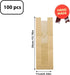 Rixoxo 100Pieces Packaging (14inch 100PCS) French Bread Bags Bakery Bags with Window Large Baguette Bread Bags Kraft