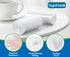 1.6 Gallon Small Clear Trash Bags, 90 pcs, Strong Garbage Bags for Bathroom, Office, Waste Basket Liners